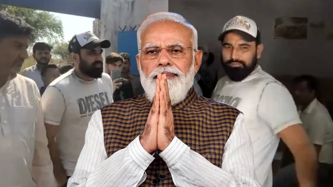 NARENDRA Modi, Mohammed Shami,