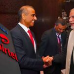 Airtel Sunil Bharti Mittel with Narendra Modi