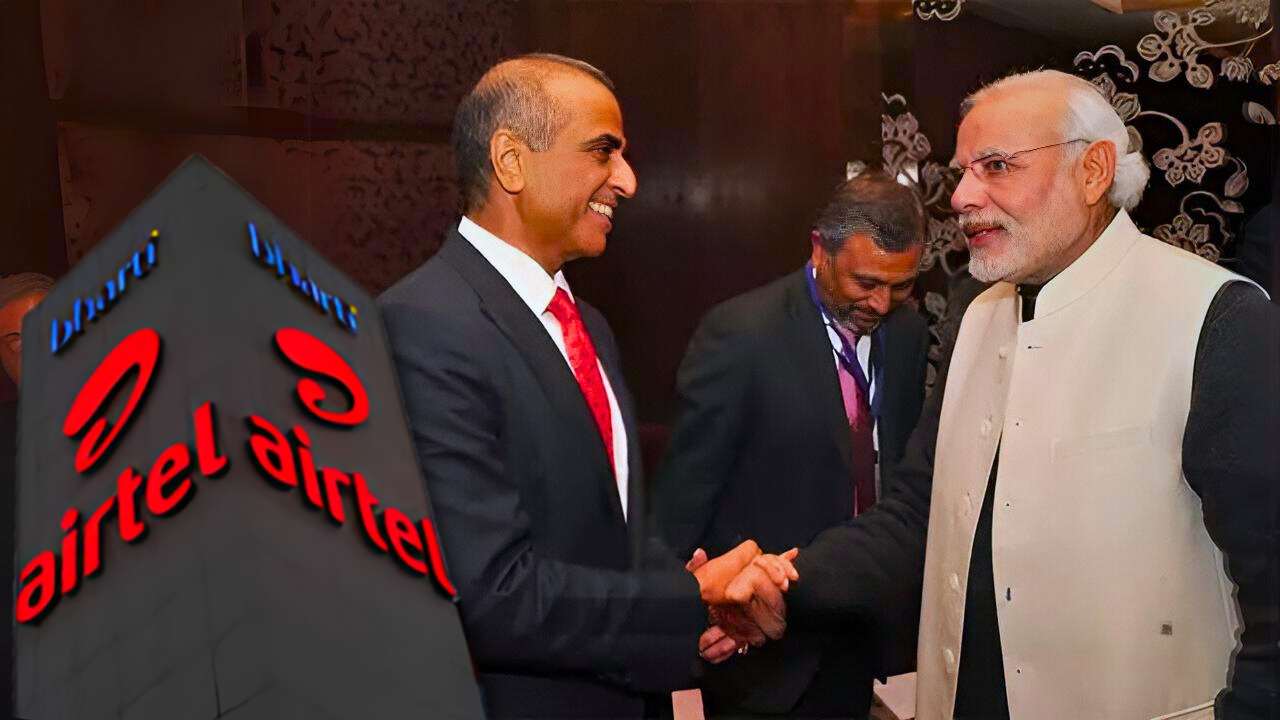 Airtel Sunil Bharti Mittel with Narendra Modi