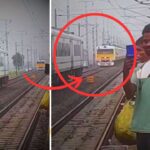 Viral video rail accident Vande Bharat Express