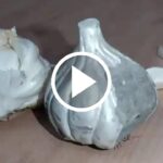 garlic made from cement