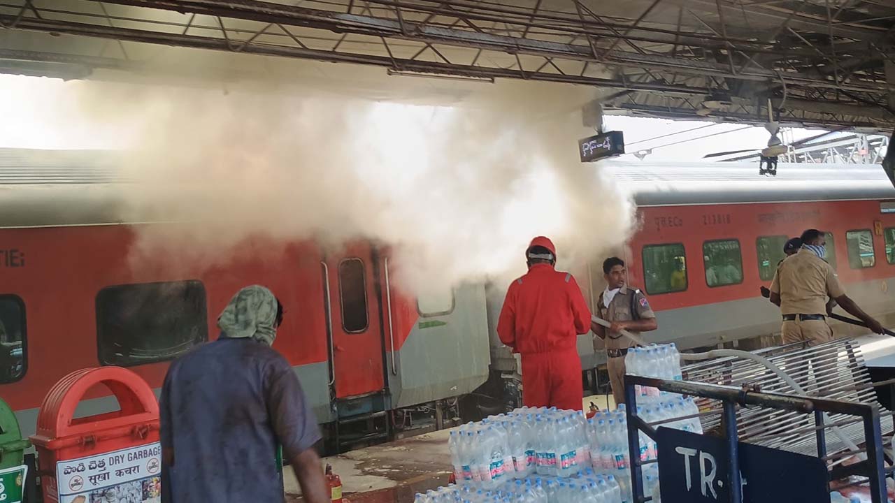 korba express fire viral video