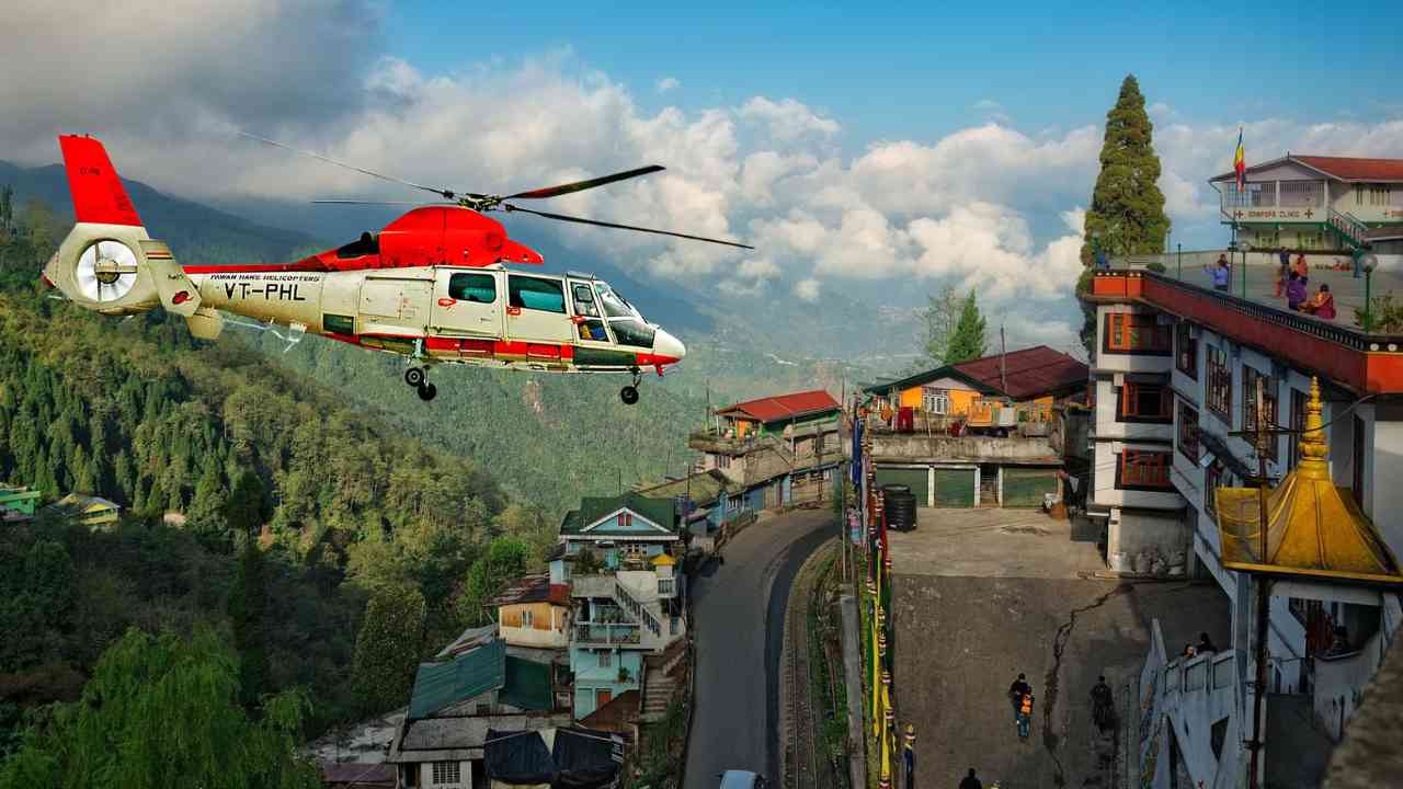 darjeeling helicopter service