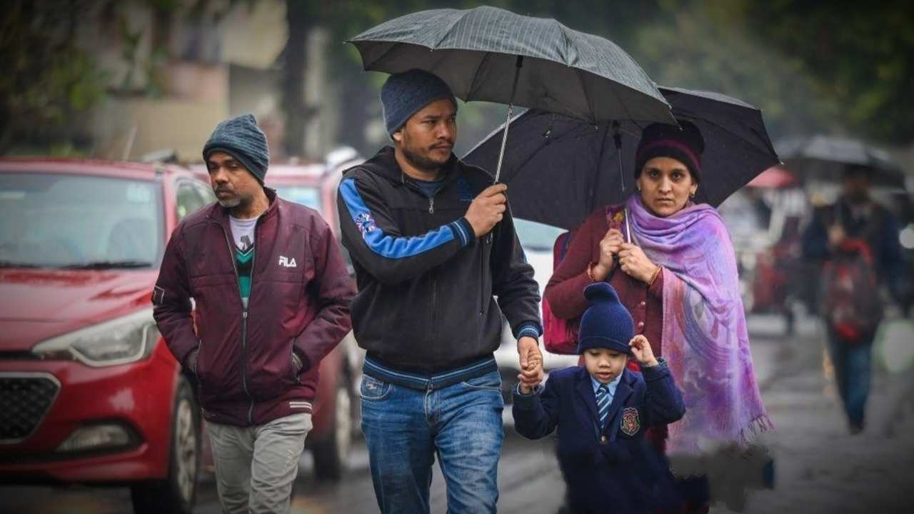 rain forcast amid temperature drops in winter