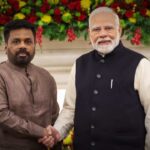 srilankan president anura kumara dissanayake with pm narendra modi