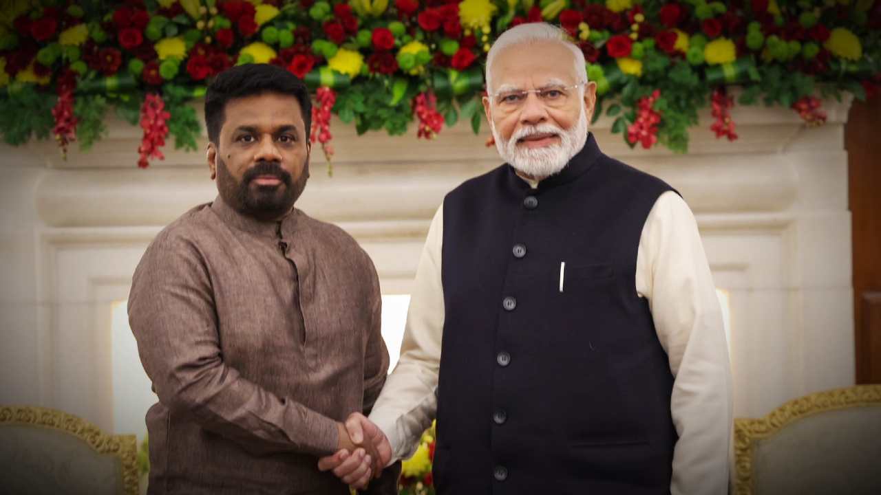 srilankan president anura kumara dissanayake with pm narendra modi