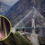 trial run of tower wagon on india’s first cable stayed railway bridge at anji khad