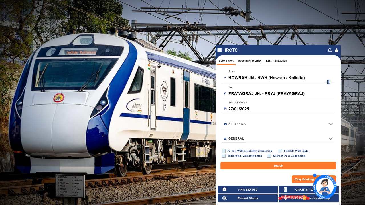 irctc offers book now pay later for railway ticket bookings