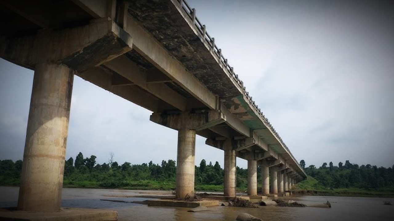 new 4 lane bridge shilpa setu will be built over damodar river