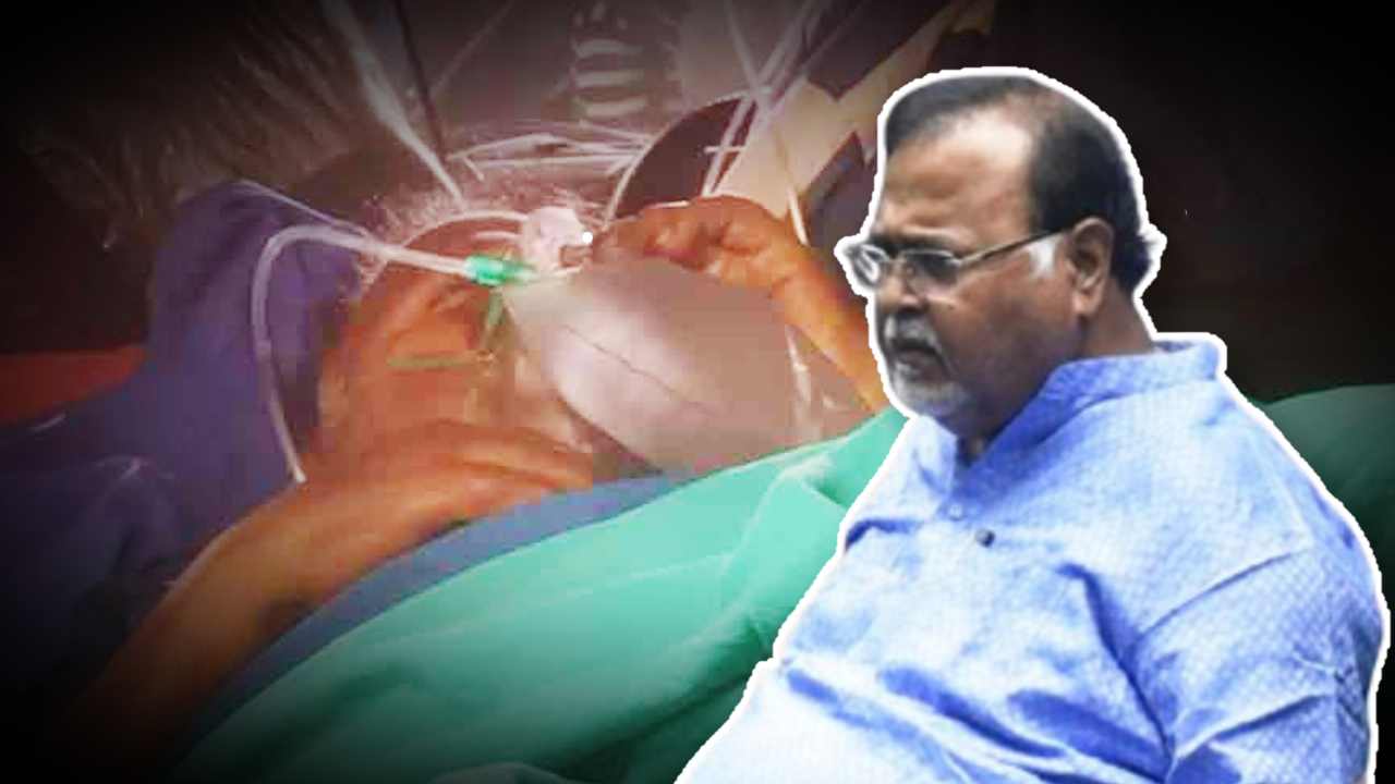 partha chatterjee suffered from mild heart attact currently under oxygen support