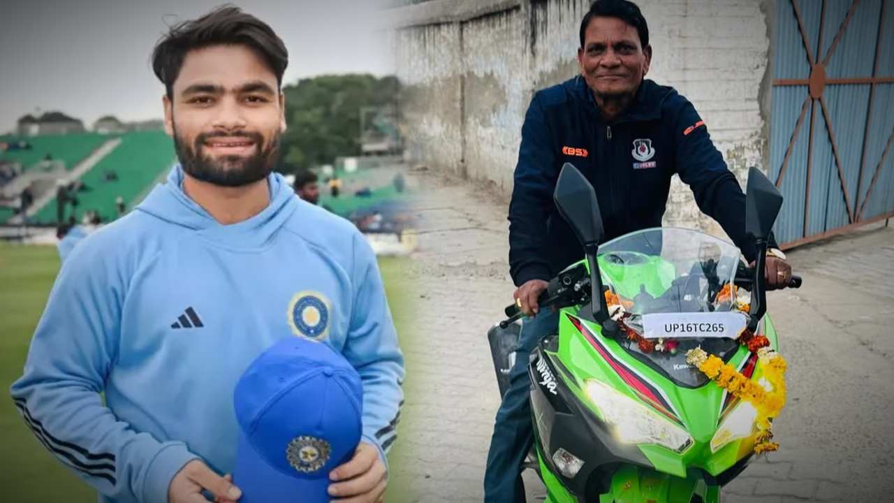 rinku singh gifts his father dream super bike