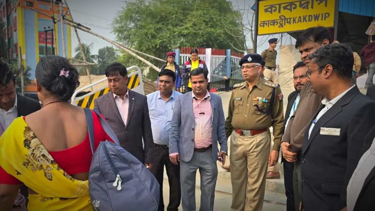 ticket checking drive at kakdwip during gangasagar mela