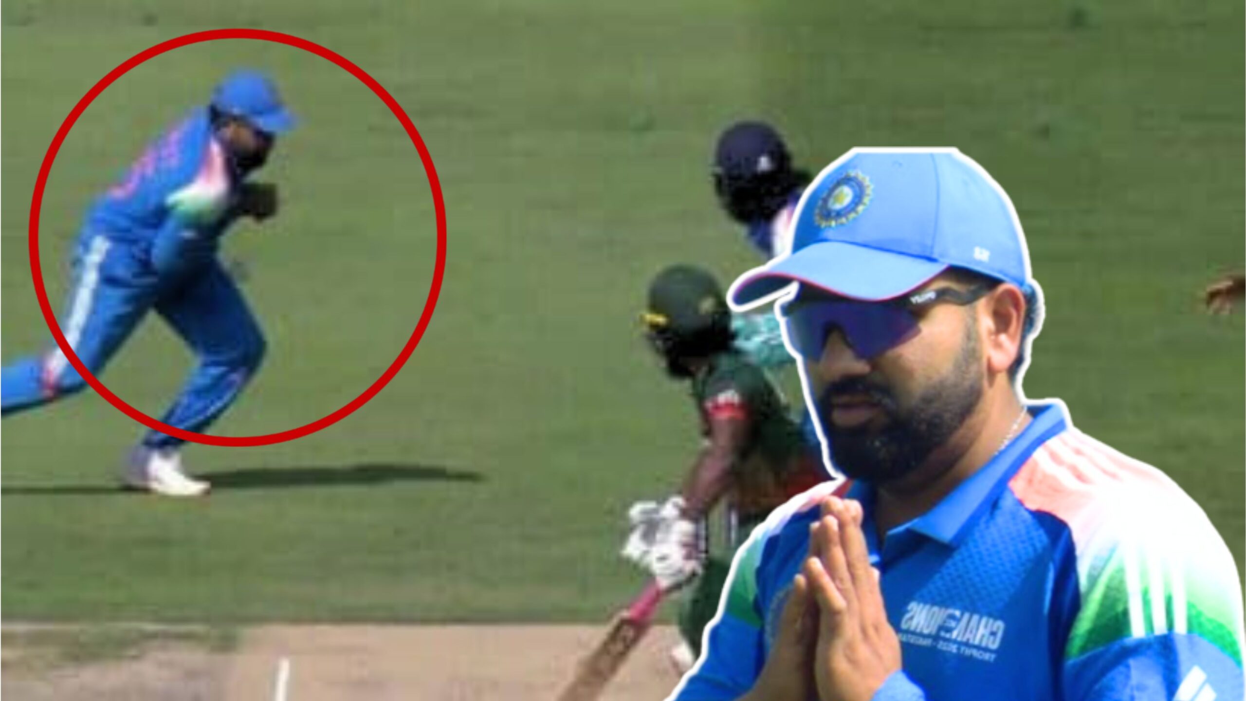 Rohit Sharma was punished for missing Axar Patel's hat-trick ball!