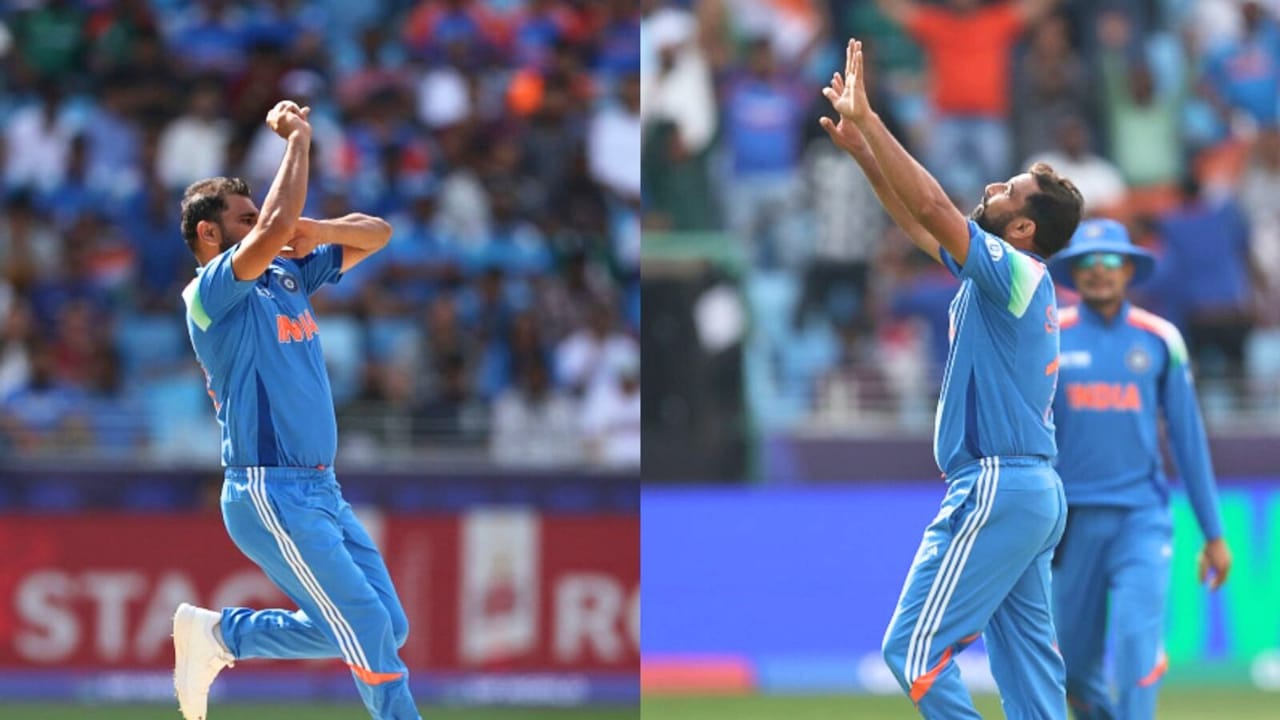 Who did Mohammed Shami give a flying kiss to after taking 5 wickets? Name Revealed