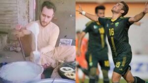 Football star quits football and now sells Jalebi