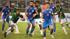 India or Bangladesh, which football team is ahead at the international level? See