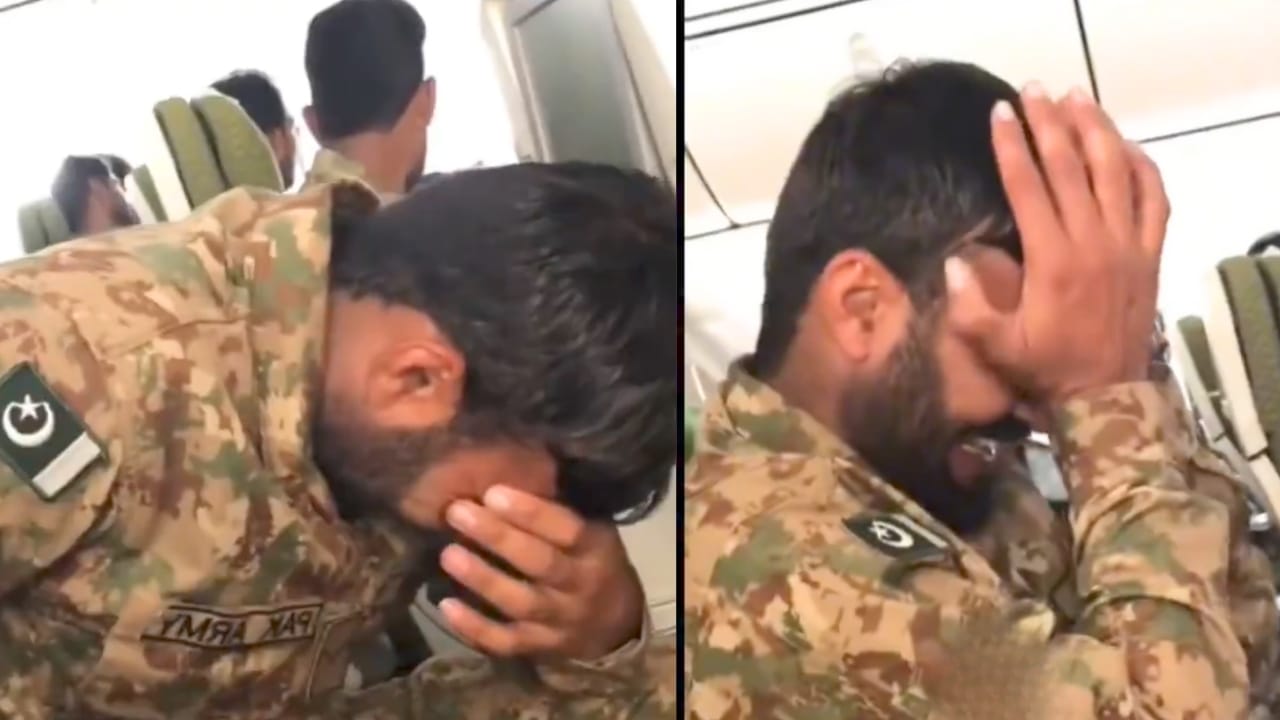Pakistani soldier crying and saying he doesn't want to fight against India Viral Video