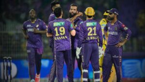 Kolkata Knight Riders still have a chance to make it to the playoffs despite losing to CSK