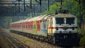 This Indian Railways train passes 3 stations on the same route at the same time