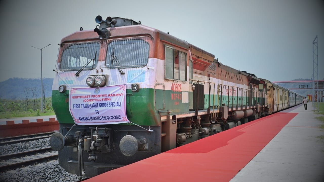 Aizawl added to Indian Railways Network