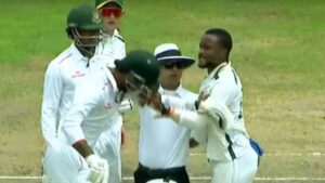 South African bowler beats up Bangladesh cricketer for hitting six