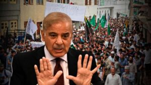 Residents of Pakistan occupied Kashmir take to the streets to protest against the Pakistani government