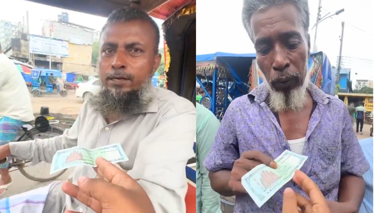 A man rejected Bangladeshi 20 taka notes with temple images! Viral video