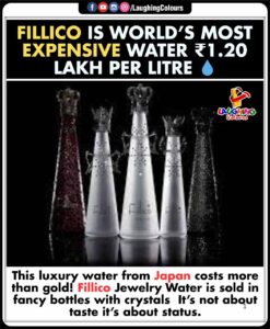 Fillico Jewelry Water one litre price 1.16 Lakh But Why