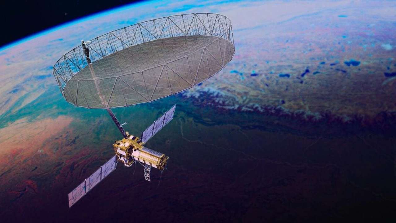 ISRO-NASA Radar Antenna In Orbit