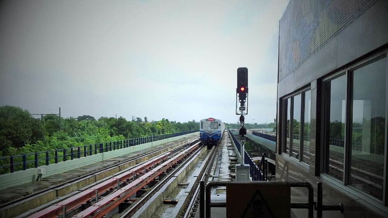 Noapara-Kolkata Airport Metro CRS inspection dumdum cantonment to airport section