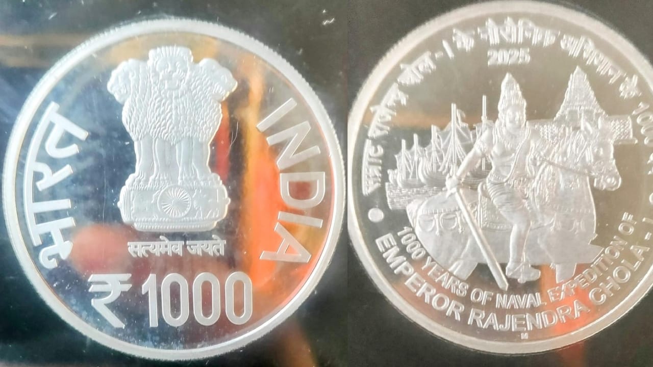 PM unveils Rs 1000 coin to mark 1000th anniversary of Rajendra Chola's naval expedition
