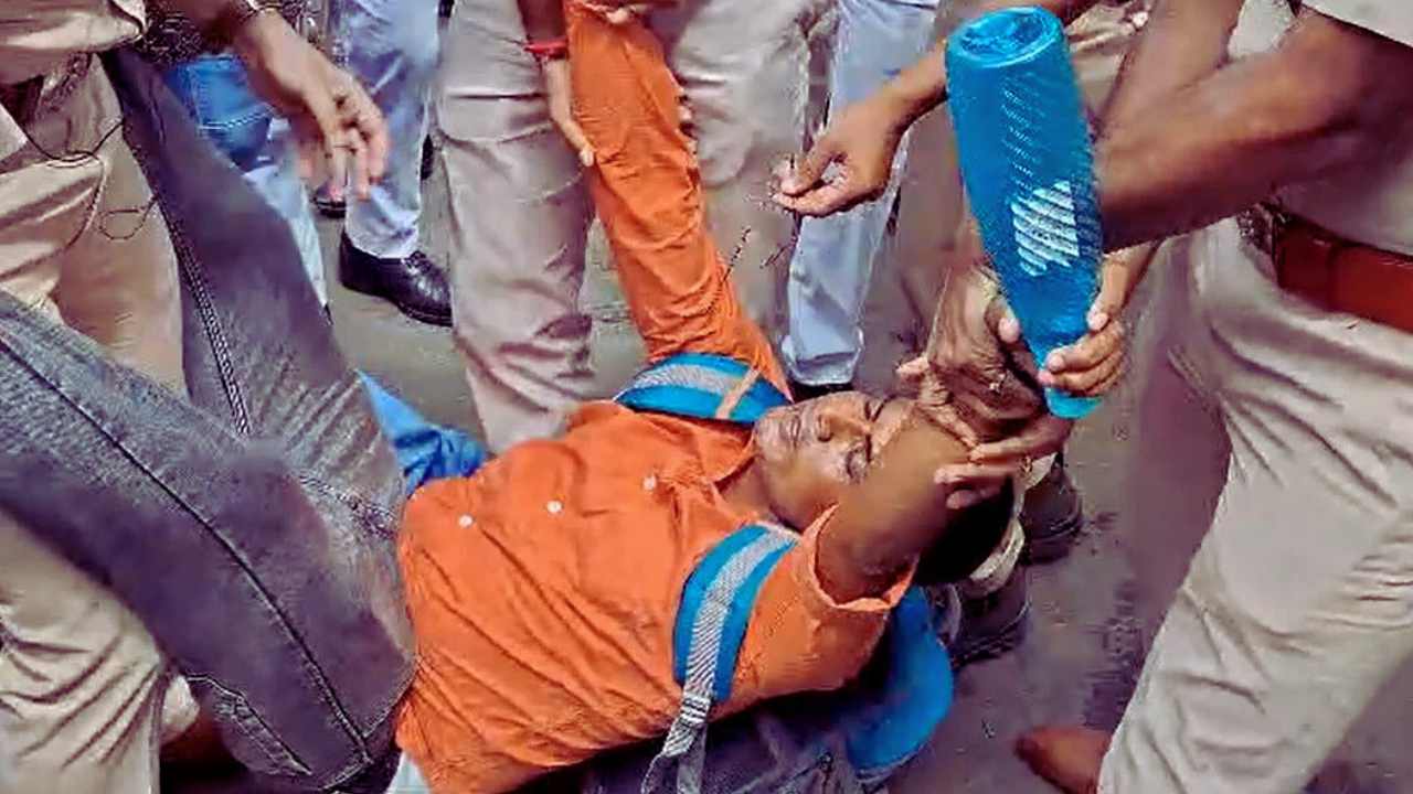 TET 2022 Protest At Karunamoyee