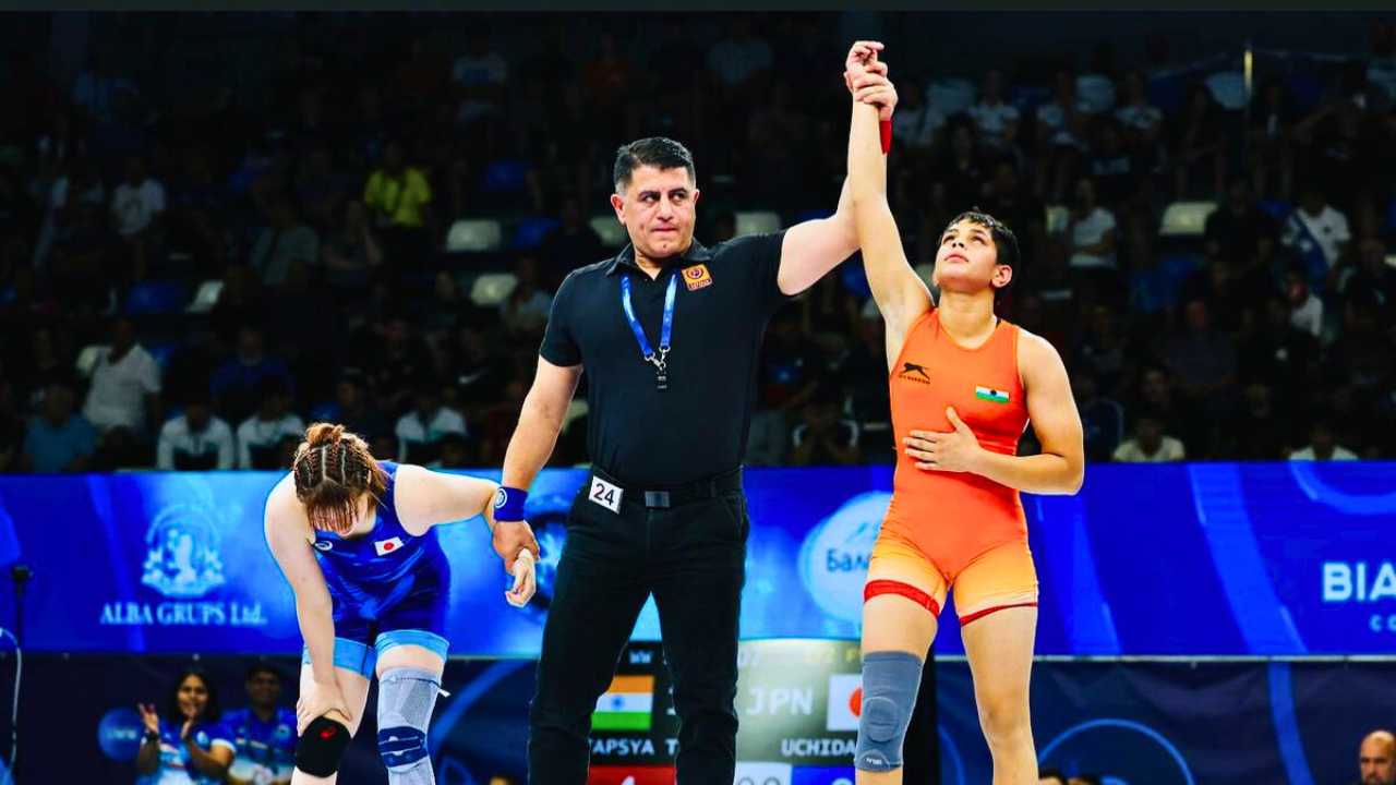 Tapasya gahlot world champion she becomes u20 wrestling champion