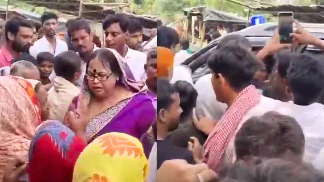 Viral video of locals evicting Trinamool MLA from Manikchak, Malda from the village