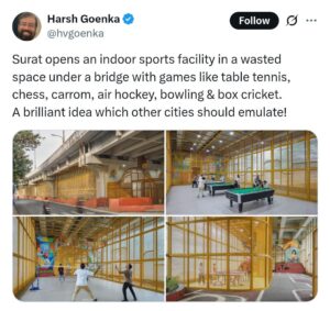 Indoor Gaming Room Under Bridge Gujarat 
