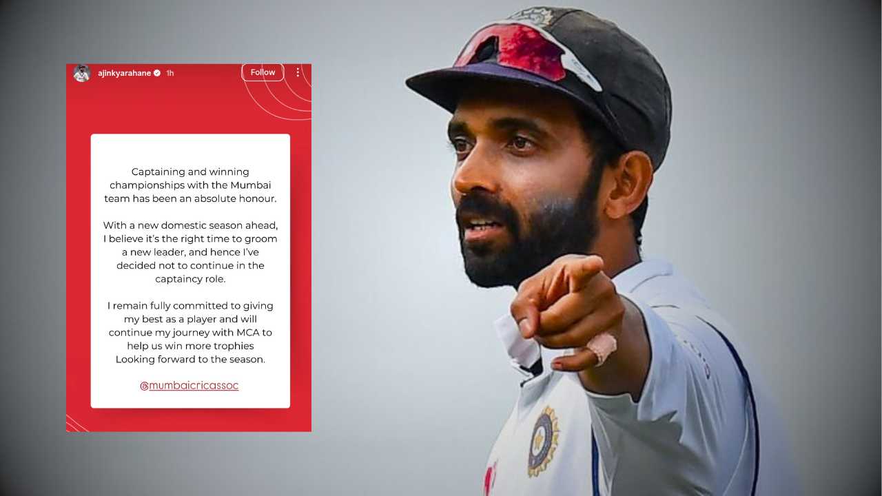 Ajinkya Rahane steps down Mumbai cricket captain big update