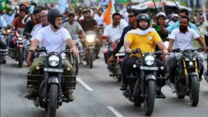 rahul gandhi bihar bike rally