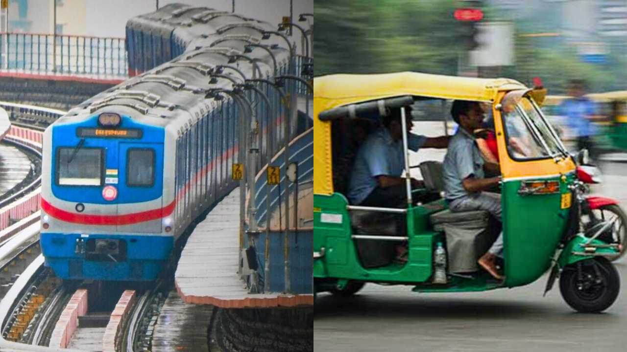 Garia Tollygunge auto fare Hike due to Kolkata Metro Service Outage