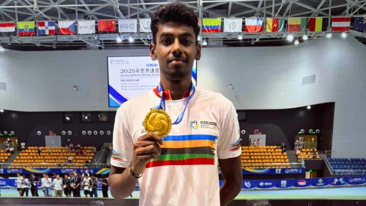 Anandkumar Velkumar Wins Gold Speed staking World Championships
