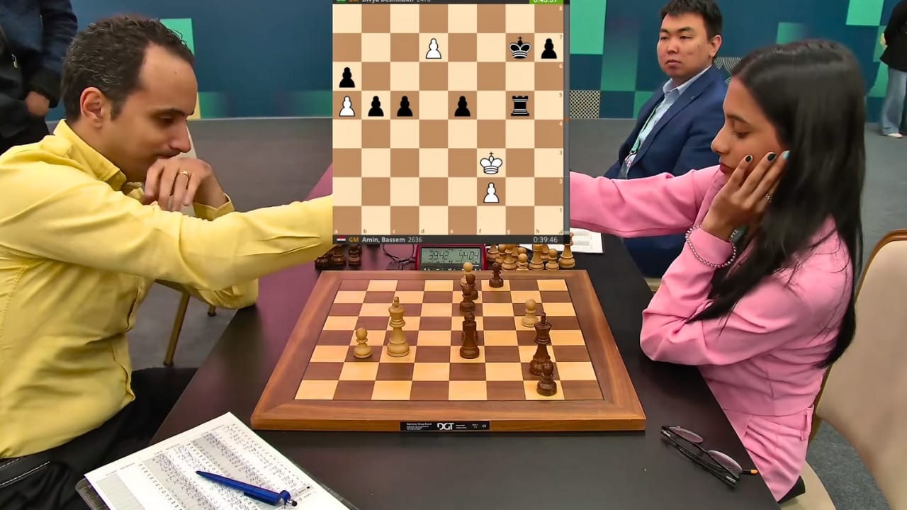 Divya Deshmukh Wins Her First game at the FIDE Grand Swiss tournament