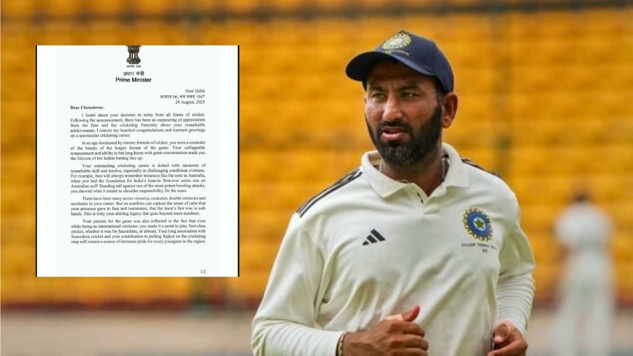 PM Modi To Cheteshwar Pujara new letter after retirement