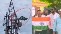 Viral video of a flag resembling the Pakistani flag flying in the sky of Bengal