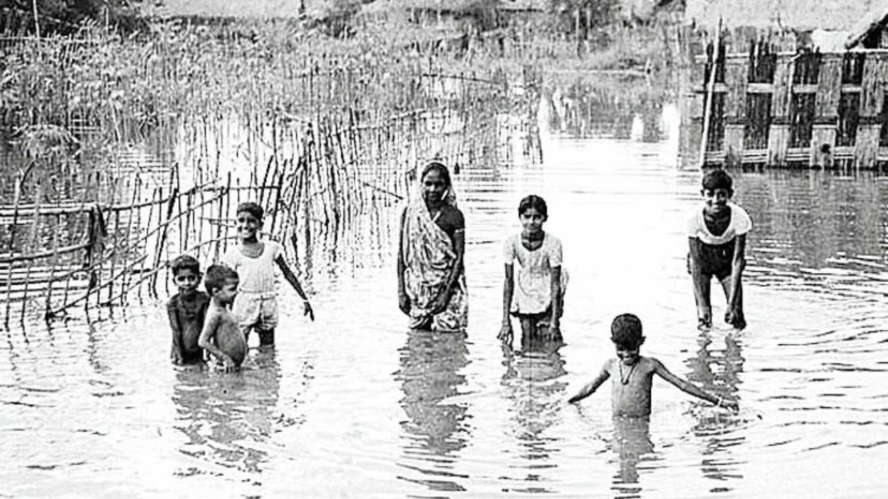 1968 Flood In North Bengal Siliguri Canvas post