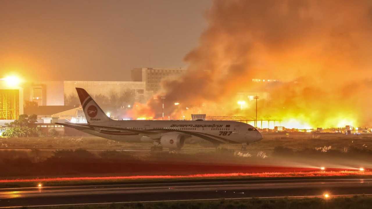 Dhaka Airport Fire