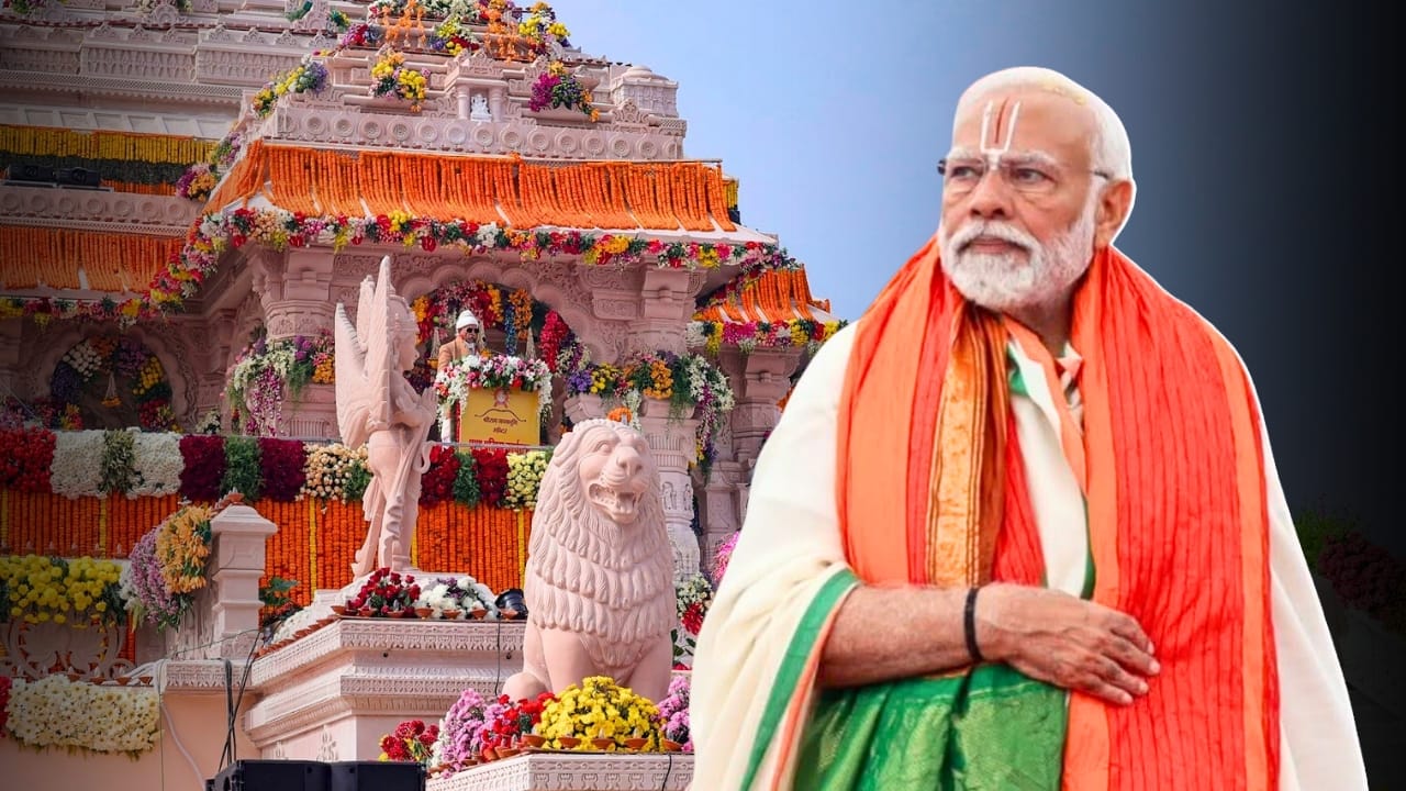 Ram Mandir PM Modi to hoist special flag big update
