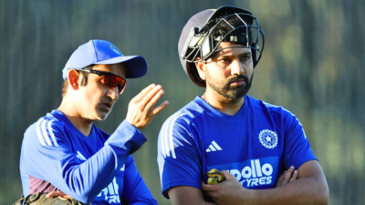 Rohit Sharma Gautam Gambhir meetup before India vs Australia series