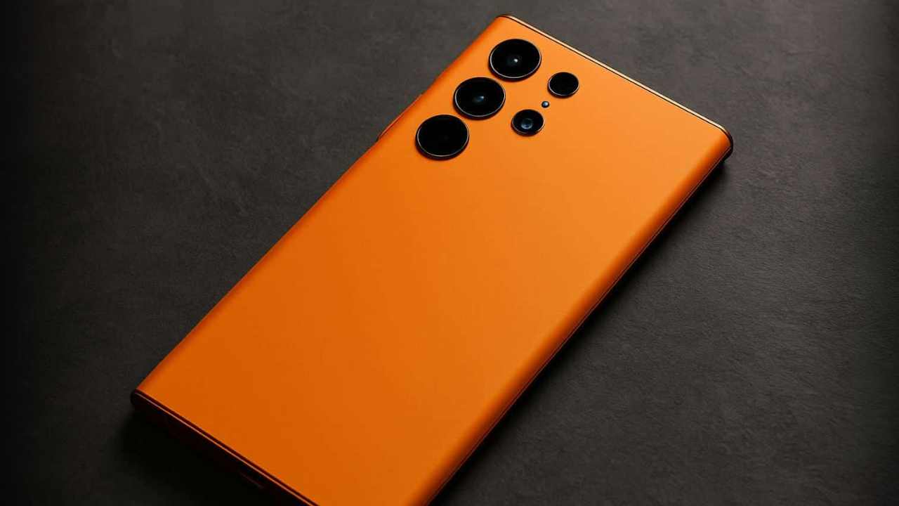 Saffron colored Samsung Galaxy S26 Ultra