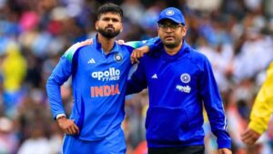 Shreyas Iyer Health Update he was injured while taking a catch