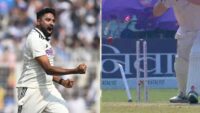 India Vs South Africa Test Mohammed Siraj Breaks stumps Viral Video