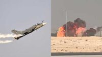 Tejas Crash In Dubai during demonstration fight air show